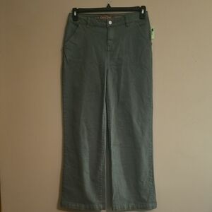 New Cat &‎ Jack Girls Size 16 Wide Leg Green Denim Jeans